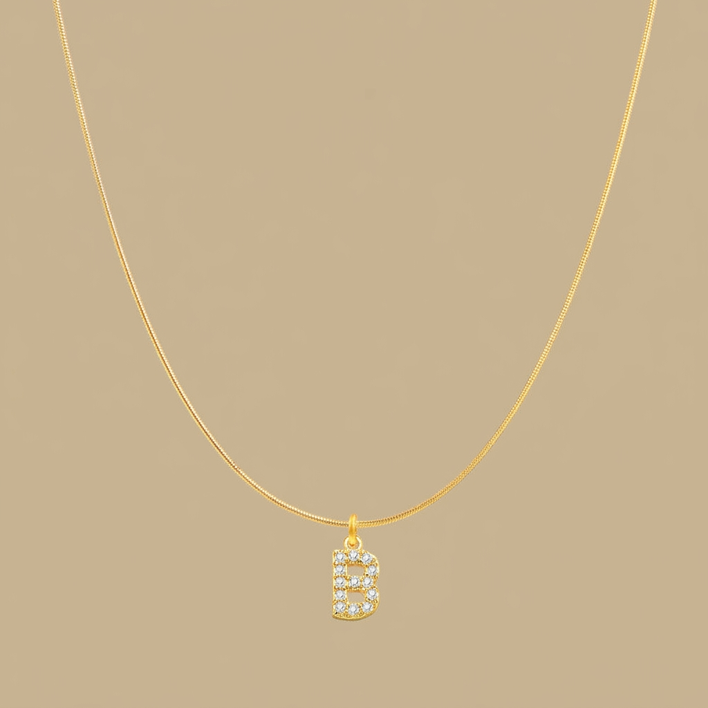 Necklace with Snake Chain Pendant
