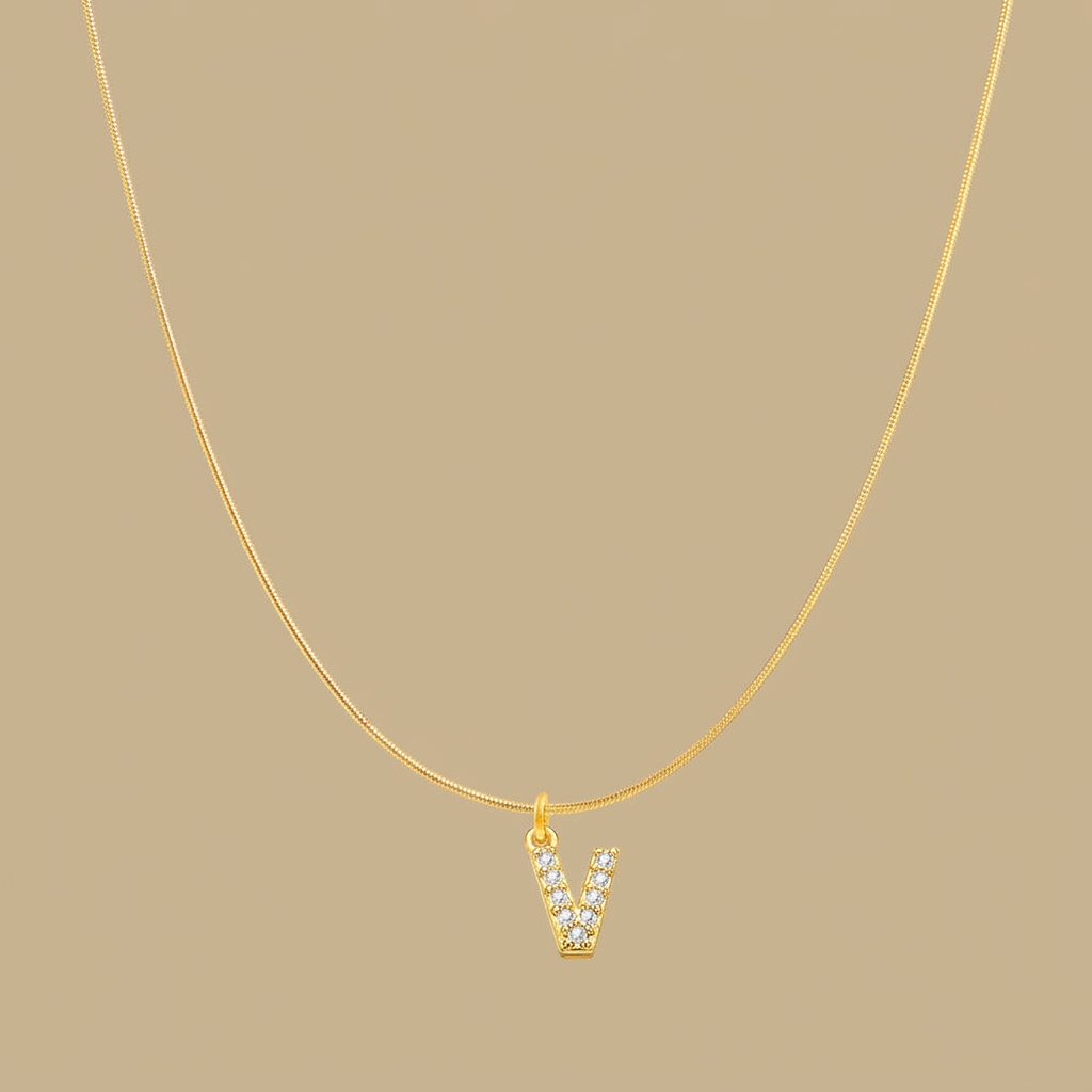 Necklace with Snake Chain Pendant