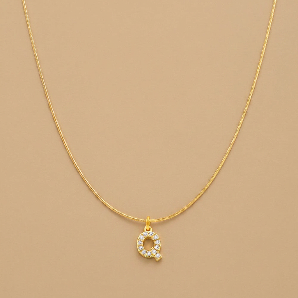 Necklace with Snake Chain Pendant