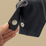 Shoulder Bag with Double Zipper