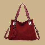 Shoulder Bag with Polished Hardware