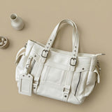 Shoulder Bag with Buckle Straps