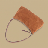 Shoulder Bag with Suede Finish