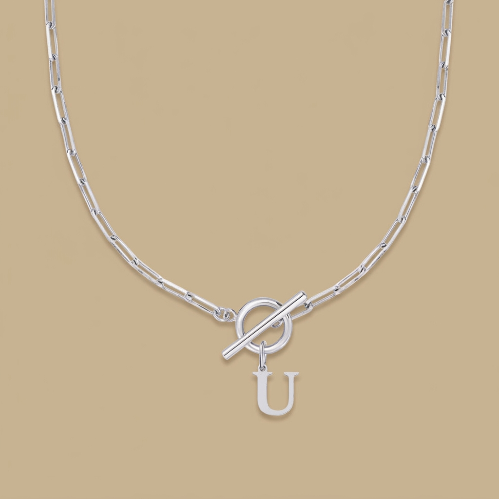 Necklace with Initial Pendant