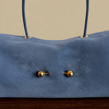 Shoulder Bag with Gold Accents