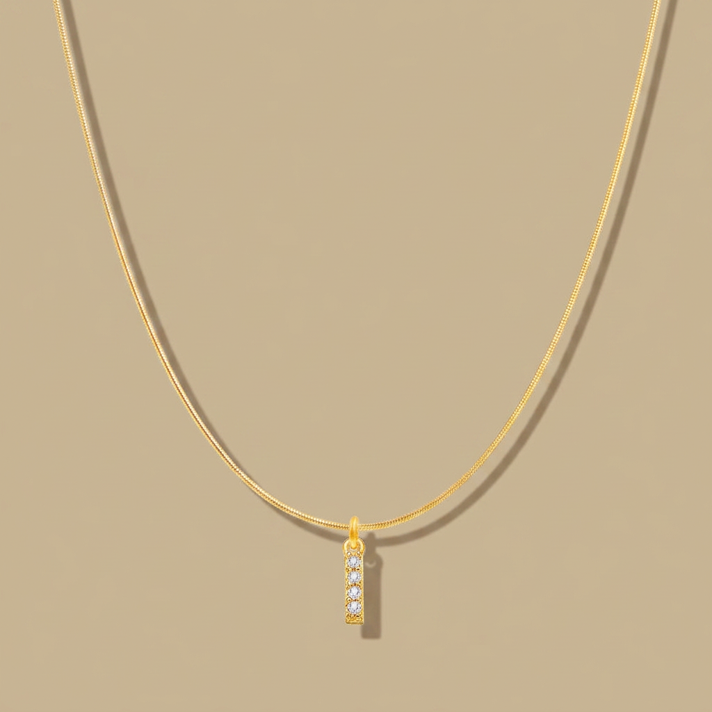 Necklace with Snake Chain Pendant