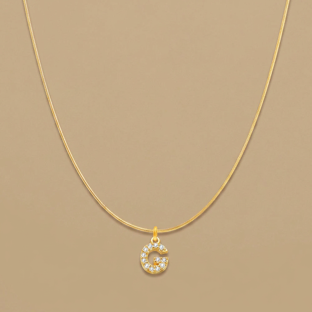 Necklace with Snake Chain Pendant