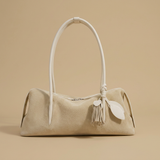Shoulder Bag with Tassel Accent