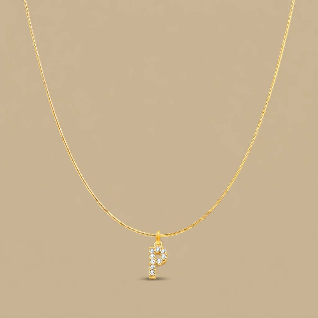 Necklace with Snake Chain Pendant