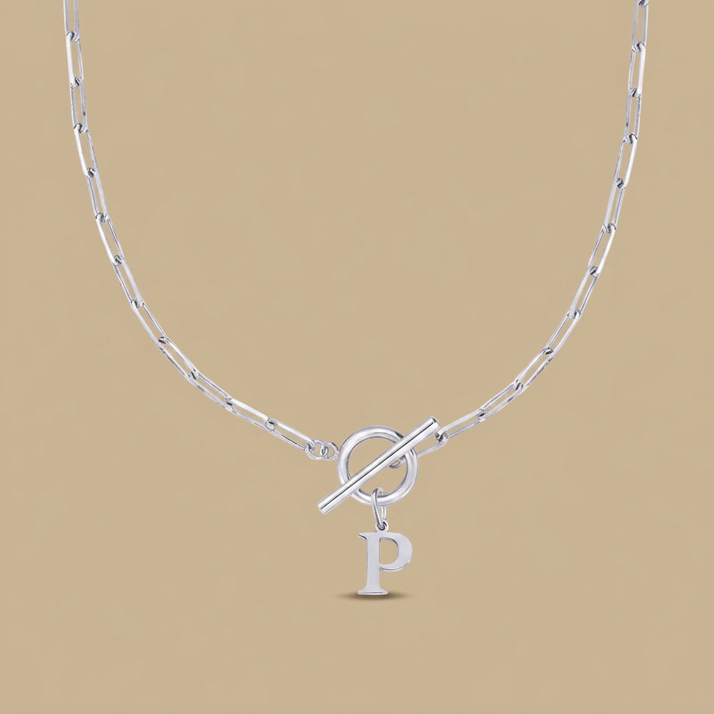 Necklace with Initial Pendant