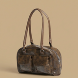Shoulder Bag with Dual Pockets