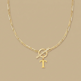 Necklace with Initial Pendant