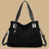 Shoulder Bag with Polished Hardware