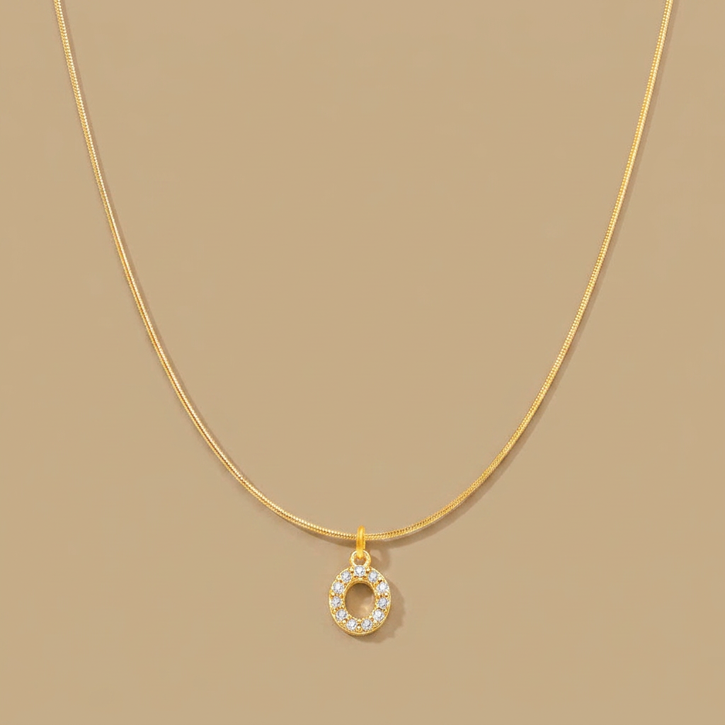 Necklace with Snake Chain Pendant