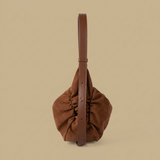 Hobo Bag with Suede Texture