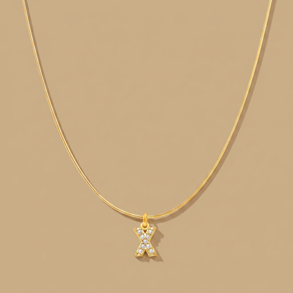 Necklace with Snake Chain Pendant