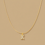 Necklace with Snake Chain Pendant