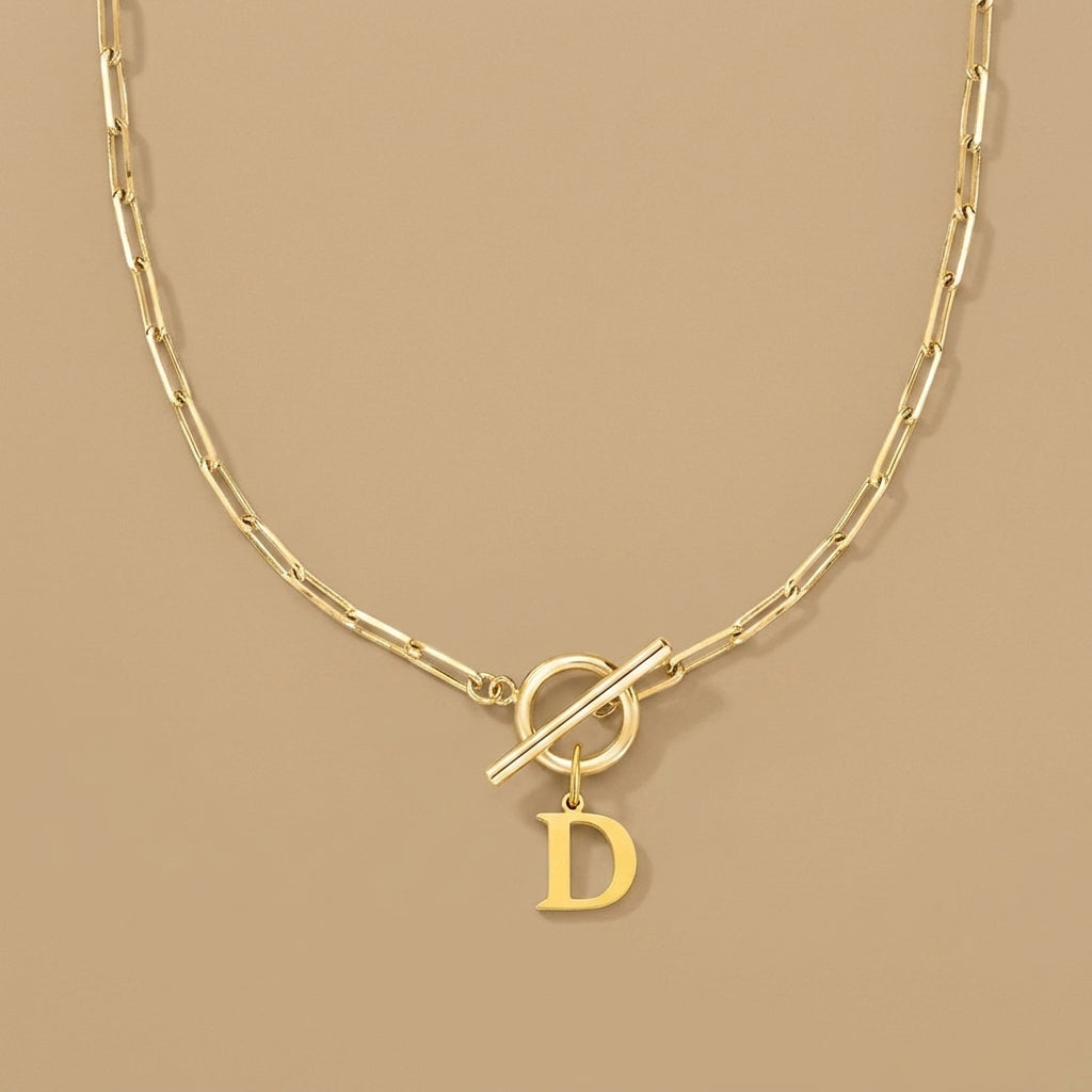 Necklace with Initial Pendant