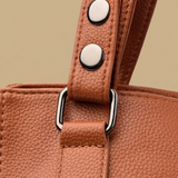 Shoulder Bag with Polished Hardware