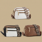 Crossbody Bag with Embroidered Strap