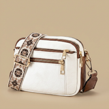 Crossbody Bag with Embroidered Strap