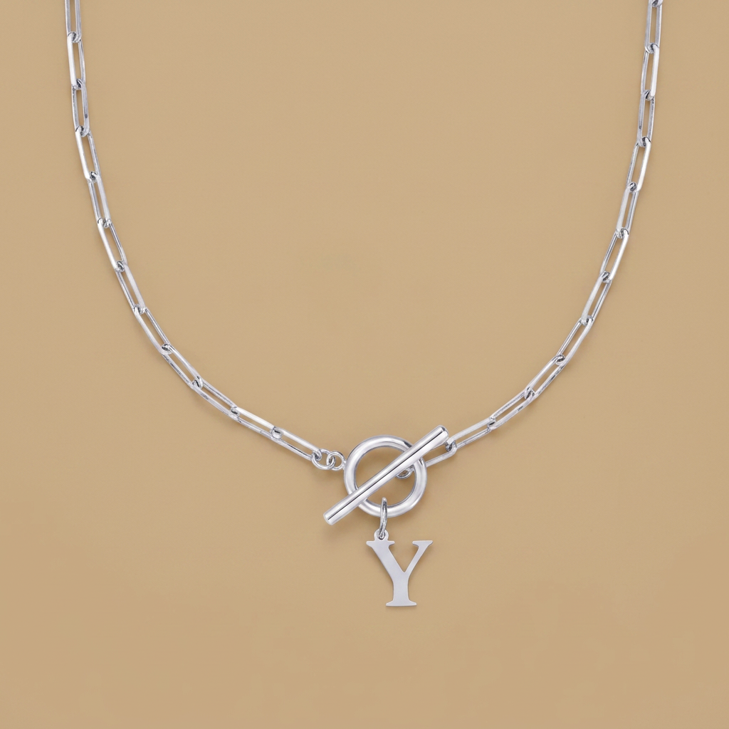 Necklace with Initial Pendant