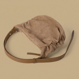 Hobo Bag with Suede Texture