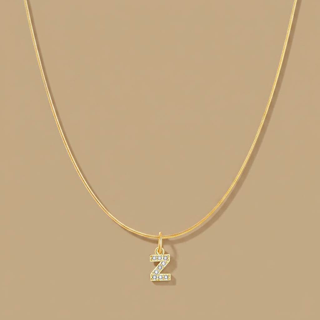 Necklace with Snake Chain Pendant