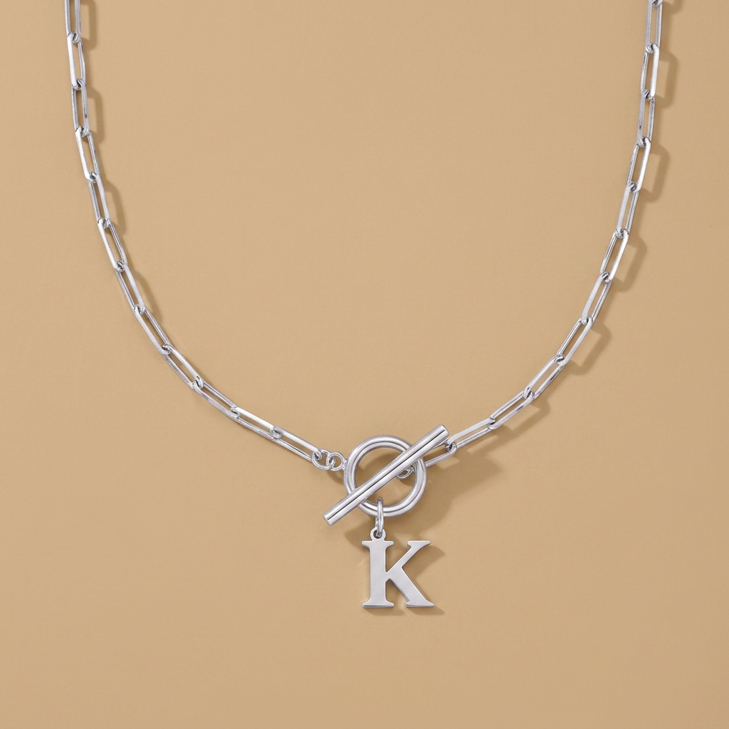 Necklace with Initial Pendant