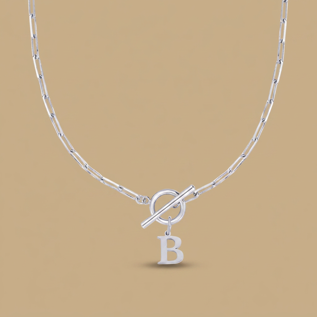 Necklace with Initial Pendant