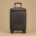 2-Piece Front-Opening Carry-On Set with Cosmetic Case