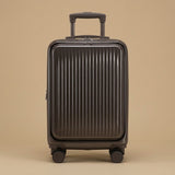 2-Piece Front-Opening Carry-On Set with Cosmetic Case