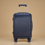 2-Piece Front-Opening Carry-On Set with Cosmetic Case