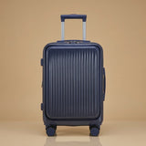 2-Piece Front-Opening Carry-On Set with Cosmetic Case