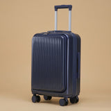 2-Piece Front-Opening Carry-On Set with Cosmetic Case