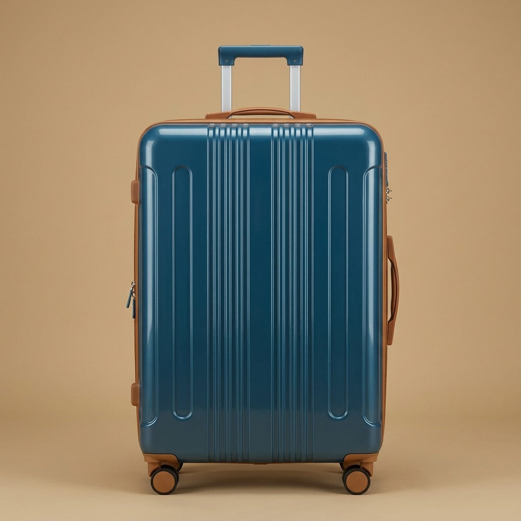 Two-Tone 3-Piece Spinner Luggage Set with TSA Lock