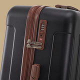 Two-Tone 3-Piece Spinner Luggage Set with TSA Lock
