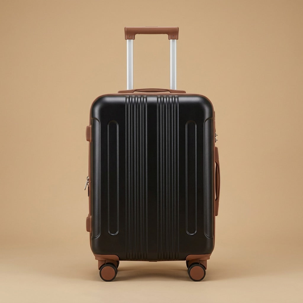 Two-Tone 3-Piece Spinner Luggage Set with TSA Lock