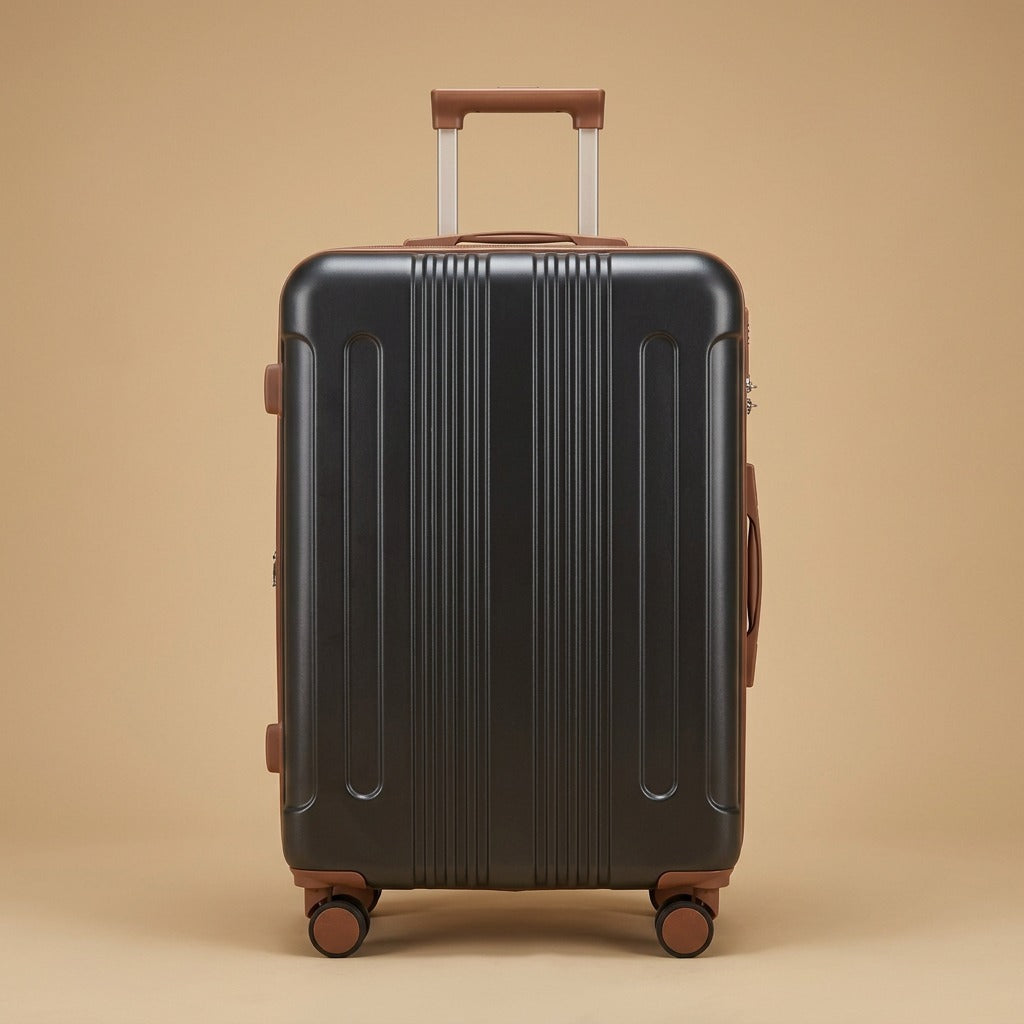 Two-Tone 3-Piece Spinner Luggage Set with TSA Lock