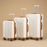 Two-Tone 3-Piece Spinner Luggage Set with TSA Lock