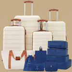 4-Piece Expandable Luggage Set with Packing Organisers