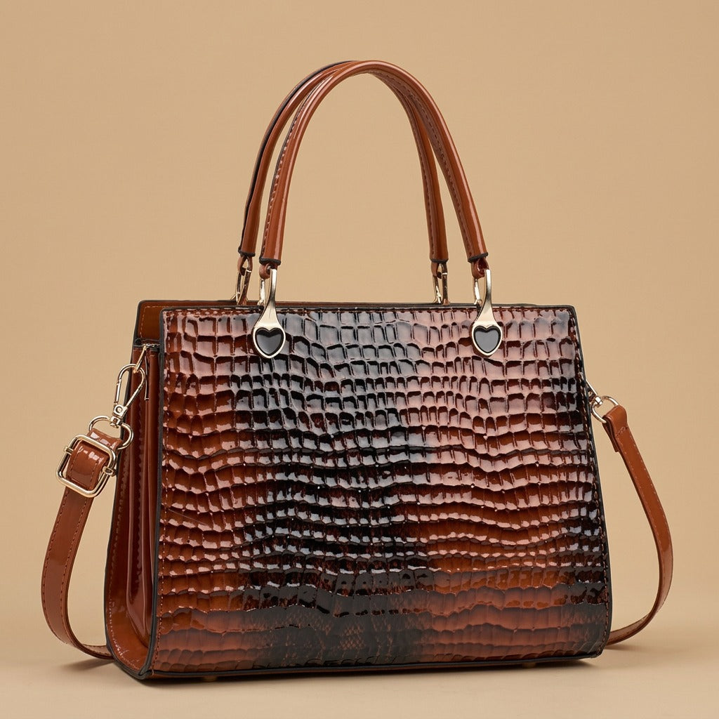 Sophisticated Versatile Commuter Tote Bag In A New Contrast-color Design