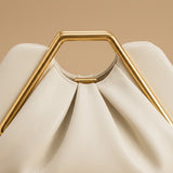 Womens Retro-Style Framed Pleated Cloud Bag
