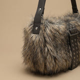 Plush Underarm Bag Single-shoulder And Crossbody Style
