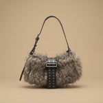 Plush Underarm Bag Single-shoulder And Crossbody Style