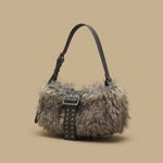 Plush Underarm Bag Single-shoulder And Crossbody Style