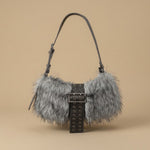 Plush Underarm Bag Single-shoulder And Crossbody Style