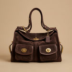 Retro Minimalist Versatile Womens Commuter Shoulder Bag With Multiple Pockets