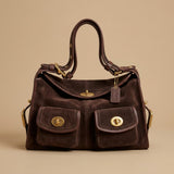 Retro Minimalist Versatile Womens Commuter Shoulder Bag With Multiple Pockets