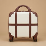 Vintage 4-Piece Luggage Set with Cosmetic Case
